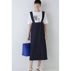 【ヒューマンウーマン/HUMAN WOMAN】のストレッチサスペンダースカート ネイビー|ID: prp329100004960395 ipo3291000000037218074