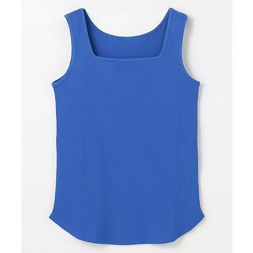 【エニー/ANY】の2WAYネックタンクトップ インテリア・キッズ・メンズ・レディースファッション・服の通販 founy(ファニー) 　ファッション　Fashion　レディースファッション　Fashion for Women　インナー　Innerwear　抗菌　Antibacterial, Bacteria-Resistant　サロペット　Overalls, Salopette　ジャケット　Jacket, Outerwear　スクエア　Square, Square Shape　タンク　Tank Top, Sleeveless Top　テレコ　Ribbed, Rib Stitch　ブルー|ID: prp329100004960404 ipo3291000000037218152