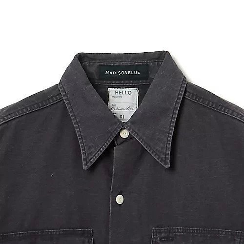 【マディソンブルー/MADISONBLUE】のHAMPTON SHIRT BACK SATIN 人気、トレンドファッション・服の通販 founy(ファニー) 　ファッション　Fashion　レディースファッション　Fashion for Women　トップス・カットソー　Cut & Sew Tops　シャツ・ブラウス・オフィスカジュアル　Elegant Blouses & Button-Ups　サテン　Satin, Glossy Fabric　パッチ　Patch, Appliqué　フラップ　Flap, Flap Pocket　ポケット　Pocket, Pocket Detail　ワーク　Workwear, Utility Style　洗える　Machine Washable　other-3|ID: prp329100004960412 ipo3291000000037218203