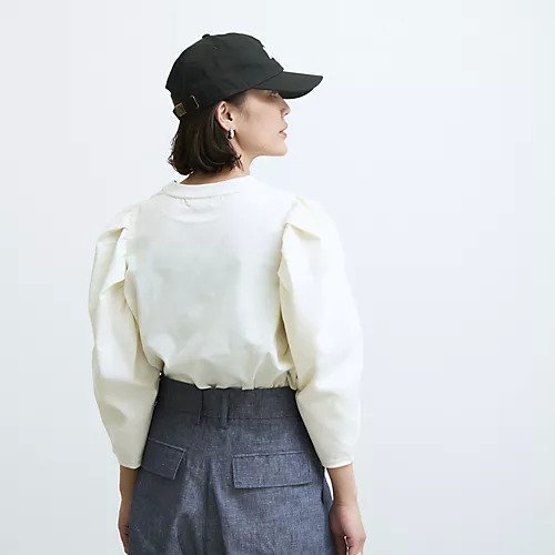【オブラダ/Oblada】の【LEE別注】【洗える】シャーリングTEE 人気、トレンドファッション・服の通販 founy(ファニー) 　ファッション　Fashion　レディースファッション　Fashion for Women　ギャザー　Gathered, Ruffled　コンパクト　Compact, Small Size　シャーリング　Shirring, Ruched　デニム　Denim, Jeans Material　バランス　Balance, Style Balance　別注　Limited Edition, Custom Order　洗える　Machine Washable　other-3|ID: prp329100004960414 ipo3291000000037218212