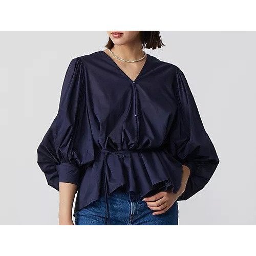 【マリハ/MARIHA】の春の訪れのブラウス インテリア・キッズ・メンズ・レディースファッション・服の通販 founy(ファニー) 　ファッション　Fashion　レディースファッション　Fashion for Women　トップス・カットソー　Cut & Sew Tops　シャツ・ブラウス・オフィスカジュアル　Elegant Blouses & Button-Ups　カフス　Cuff Design　リボン　Ribbon, Bow　春　Spring　羽織　Haori, Light Jacket　Midnight Ocean|ID: prp329100004960419 ipo3291000000037218241