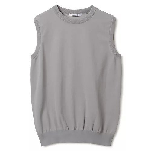 【スローン/SLOANE】の18G天竺 ポリエステル キュプラ コットン ノースリーブ インテリア・キッズ・メンズ・レディースファッション・服の通販 founy(ファニー) 　ファッション　Fashion　レディースファッション　Fashion for Women　トップス・カットソー　Cut & Sew Tops　キャミソール&ノースリーブ　Camisoles & Sleeveless Tops　キュプラ　Cupro, Eco Fabric　ノースリーブ　Sleeveless, No-Sleeve　フォルム　Silhouette, Form　ベーシック　Basic, Essential　抗菌　Antibacterial, Bacteria-Resistant　洗える　Machine Washable　ライトグレー|ID: prp329100004960422 ipo3291000000037218254