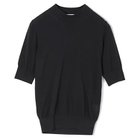 【スローン/SLOANE】の18G天竺 ワイドフィットシルク 半袖モックネック(ウィメンズモデル) ネイビー|ID: prp329100004960424 ipo3291000000037245668