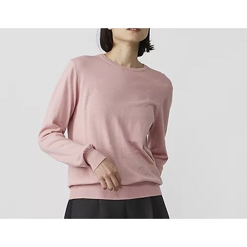 【スローン/SLOANE】の14G天竺 コットン クルーネック インテリア・キッズ・メンズ・レディースファッション・服の通販 founy(ファニー) 　ファッション　Fashion　レディースファッション　Fashion for Women　バランス　Balance, Style Balance　フィット　Fit, Slim Fit　フォルム　Silhouette, Form　定番　Standard, Basic Item　ピンク|ID: prp329100004960425 ipo3291000000037218271