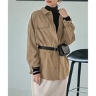 【スタイルデリ/STYLE DELI】のピーチツイルオーバーサイズシャツ キャメル|ID: prp329100004960427 ipo3291000000037245707