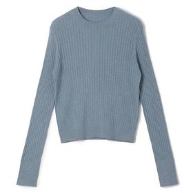 【エムセブンデイズ/M7days】のラメリブクルーネックニット 大人の最旬トレンドファッション＆コーディネート founy(ファウニー) ファッション Fashion レディースファッション Fashion for Women トップス・カットソー Cut & Sew Tops ニット Knit Tops & Sweaters カーディガン Cardigan, Knitwear シルバー Silver, Metallic Silver シンプル Simple, Minimal バランス Balance, Style Balance フィット Fit, Slim Fit ボトム Bottoms, Lower Wear リブニット Rib Knit, Ribbed Knit ワイドリブ Wide Rib, Wide Ribbed Knit エレガント 上品 Elegant |ID:prp329100004960431