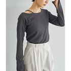 【スタイルデリ/STYLE DELI】のホルターポイントラッセル編みカットソートップス チャコール|ID: prp329100004960436 ipo3291000000037245853