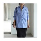 【スタイルデリ/STYLE DELI】のシワFREEベーシックシャツ 人気、トレンドファッション・服の通販 founy(ファニー) ファッション Fashion レディースファッション Fashion for Women トップス・カットソー Cut & Sew Tops シャツ・ブラウス・オフィスカジュアル Elegant Blouses & Button-Ups シンプル Simple, Minimal ストライプ Stripe, Striped Pattern タイプライター Typewriter Fabric, Crisp Cotton フォルム Silhouette, Form フロント Front, Front Design ベーシック Basic, Essential ポケット Pocket, Pocket Detail 無地 Plain, Solid Color 夏 Summer thumbnail ブルー|ID: prp329100004960438 ipo3291000000037218351