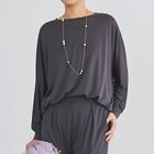 【ドレスハーセルフ/DRESS HERSELF】のシルクモダールドルマンスリーブ チャコールグレー|ID: prp329100004960458 ipo3291000000037278703