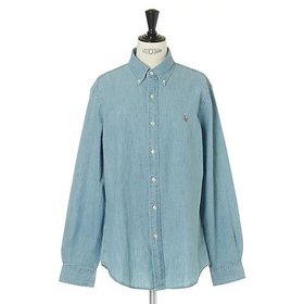 【ポロラルフローレン/POLO RALPH LAUREN】のカスタムフィット ボタンダウン シャツ 大人の最旬トレンドファッション＆コーディネート founy(ファウニー) ファッション Fashion レディースファッション Fashion for Women トップス・カットソー Cut & Sew Tops シャツ・ブラウス・オフィスカジュアル Elegant Blouses & Button-Ups アイビー Ivy Pattern シャンブレー Chambray, Denim-Like Fabric ダウン Down, Puffer フィット Fit, Slim Fit 定番 Standard, Basic Item 洗える Machine Washable |ID:prp329100004960461