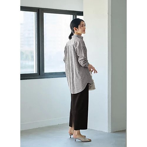 【スタイルデリ/STYLE DELI】のベーシックストライプ柄シャツB 人気、トレンドファッション・服の通販 founy(ファニー) 　ファッション　Fashion　レディースファッション　Fashion for Women　トップス・カットソー　Cut & Sew Tops　シャツ・ブラウス・オフィスカジュアル　Elegant Blouses & Button-Ups　イエロー　Yellow　インナー　Innerwear　カーディガン　Cardigan, Knitwear　スウェット / スエット　Sweatshirt, Sweatwear　ストライプ　Stripe, Striped Pattern　タオル　Towel, Bath Towel　ダメージ　Distressed, Destroyed　定番　Standard, Basic Item　ベーシック　Basic, Essential　ラウンド　Round, Round Neck　A/W・秋冬　Autumn/Winter　おすすめ　Recommended / Our Picks　other-3|ID: prp329100004960465 ipo3291000000037218552