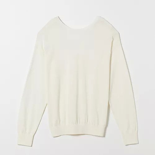 【スローン/SLOANE】の18G天竺 強撚コットン 2WAYプルオーバー インテリア・キッズ・メンズ・レディースファッション・服の通販 founy(ファニー) 　ファッション　Fashion　レディースファッション　Fashion for Women　トップス・カットソー　Cut & Sew Tops　カジュアルプルオーバー・ニットトップス　Pullovers & Knit Tops / Casual Pullovers　カッティング　Cutting Detail　洗える　Machine Washable　アイボリー|ID: prp329100004960476 ipo3291000000037218625