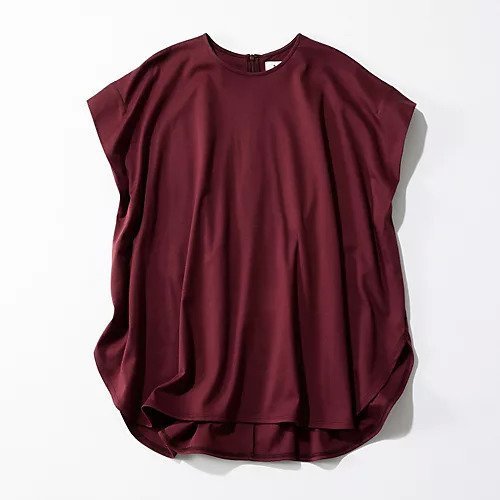 【サクラ/SACRA】のフレンチスリーブTシャツ インテリア・キッズ・メンズ・レディースファッション・服の通販 founy(ファニー) 　ファッション　Fashion　レディースファッション　Fashion for Women　トップス・カットソー　Cut & Sew Tops　シャツ・ブラウス・オフィスカジュアル　Elegant Blouses & Button-Ups　ロングTシャツ・Tシャツ　Longline T-Shirts & Tees　ショルダー　Shoulder, Shoulder Strap　スリーブ　Sleeve, Long Sleeve / Short Sleeve　フィット　Fit, Slim Fit　フレンチ　French, French Style　ラウンド　Round, Round Neck　洗える　Machine Washable　バーガンディ|ID: prp329100004960485 ipo3291000000037218689