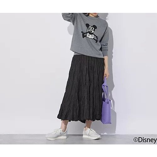 【スローン/SLOANE】の12Gダブルフェイス/MICKEY MOUSE/クルーネック 人気、トレンドファッション・服の通販 founy(ファニー) 　ファッション　Fashion　レディースファッション　Fashion for Women　ジャカード／ジャガード　Jacquard, Woven Pattern　ダブル　Double, Double-Breasted　フェイス　Face, Facial Design　定番　Standard, Basic Item　other-2|ID: prp329100004960487 ipo3291000000037218698