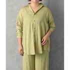 【スタイルデリ/STYLE DELI】の【BLK001】シルキーロングスリーブブラウス 人気、トレンドファッション・服の通販 founy(ファニー) ファッション Fashion レディースファッション Fashion for Women トップス・カットソー Cut & Sew Tops シャツ・ブラウス・オフィスカジュアル Elegant Blouses & Button-Ups サテン Satin, Glossy Fabric スリット Slit, Slit Detail セットアップ Set-Up, Coordinated Outfit とろみ Fluid, Flowy Fabric ドレープ Drape, Draping Fabric ベーシック Basic, Essential ヨーク Yoke, Yoke Design おすすめ Recommended / Our Picks 旅行 Travel エレガント 上品 Elegant thumbnail ライトグリーン|ID: prp329100004960495 ipo3291000000037218751