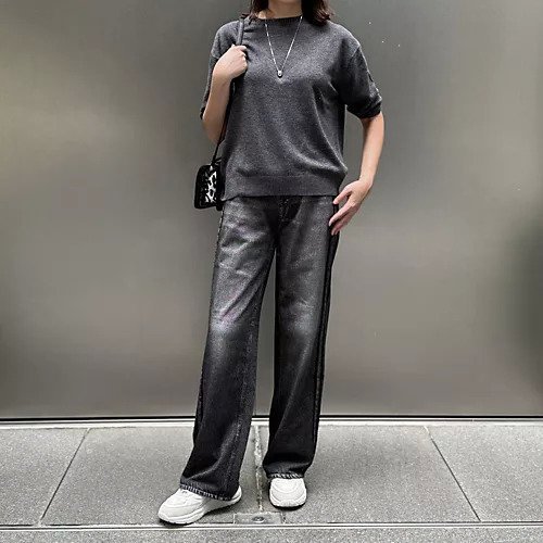 【マディソンブルー/MADISONBLUE】のヴィンテージ風クルーネックニット 人気、トレンドファッション・服の通販 founy(ファニー) 　ファッション　Fashion　レディースファッション　Fashion for Women　トップス・カットソー　Cut & Sew Tops　ニット　Knit Tops & Sweaters　フォルム　Silhouette, Form　ルーズ　Loose, Oversized　ヴィンテージ　Vintage Style　other-2|ID: prp329100004960496 ipo3291000000037218758