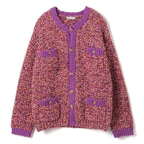 【マディソンブルー/MADISONBLUE】のHAND-KNITTED CUNKY KN CD 人気、トレンドファッション・服の通販 founy(ファニー) 　ファッション　Fashion　レディースファッション　Fashion for Women　トップス・カットソー　Cut & Sew Tops　ニット　Knit Tops & Sweaters　イタリア　Italy　カラフル　Colorful Design　カーディガン　Cardigan, Knitwear　手編み　Hand-Knitted, Handmade Knit　鹿の子　Piqué, Kanoko Fabric　 other-1|ID: prp329100004960504 ipo3291000000037218784