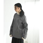 【スタイルデリ/STYLE DELI】の【BLK001】配色ステッチロングTシャツ グレー|ID: prp329100004960519 ipo3291000000037247250