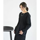 【スタイルデリ/STYLE DELI】の【BLK001】配色ステッチロングTシャツ ブラック|ID: prp329100004960519 ipo3291000000037247252