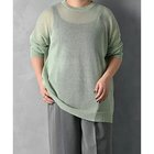 【スタイルデリ/STYLE DELI】の【BLK001】メッシュゆる編みプルオーバー グリーン|ID: prp329100004960524 ipo3291000000037218881