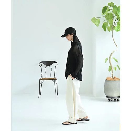 【スタイルデリ/STYLE DELI】の【BLK001】メッシュゆる編みプルオーバー 人気、トレンドファッション・服の通販 founy(ファニー) 　ファッション　Fashion　レディースファッション　Fashion for Women　トップス・カットソー　Cut & Sew Tops　カジュアルプルオーバー・ニットトップス　Pullovers & Knit Tops / Casual Pullovers　インナー　Innerwear　春　Spring　秋　Autumn　カットソー　Cut and Sewn Top　シアー　Sheer, See-Through　シンプル　Simple, Minimal　スリット　Slit, Slit Detail　透かし　Cut-Out, Lacework　タンク　Tank Top, Sleeveless Top　定番　Standard, Basic Item　長袖　Long Sleeve, Full Sleeve　ミドル　Middle Length, Mid Height　メッシュ　Mesh, Net Fabric　リネン　Linen, Linen Fabric　ワイド　Wide, Wide Fit　おすすめ　Recommended / Our Picks　夏　Summer　旅行　Travel　エレガント 上品　Elegant　other-3|ID: prp329100004960524 ipo3291000000037218885