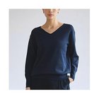 【ドレスハーセルフ/DRESS HERSELF】のセーター/シルクコットン[Vネック] ネイビー|ID: prp329100004960526 ipo3291000000037247314