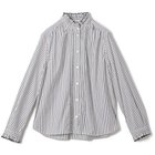 【シンメ/SINME】のストライプスカラエンブロイダリーシャツ 人気、トレンドファッション・服の通販 founy(ファニー) ファッション Fashion レディースファッション Fashion for Women トップス・カットソー Cut & Sew Tops シャツ・ブラウス・オフィスカジュアル Elegant Blouses & Button-Ups トレンド Trend, Trending Now モノトーン Monotone, Black and White 今季 This Season, Current Season 洗える Machine Washable thumbnail ホワイト×ブラック|ID: prp329100004960562 ipo3291000000037219090