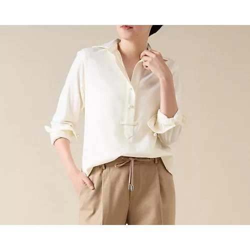 【マルティニーク/martinique】の《定番》サキソニーパールスキッパー 人気、トレンドファッション・服の通販 founy(ファニー) 　ファッション　Fashion　レディースファッション　Fashion for Women　おすすめ　Recommended / Our Picks　スキッパー　Skipper, Open Collar　パール　Pearl, Pearl Accent　ワイド　Wide, Wide Fit　エレガント 上品　Elegant　定番　Standard, Basic Item　A/W・秋冬　Autumn/Winter　 other-1|ID: prp329100004960569 ipo3291000000037219119