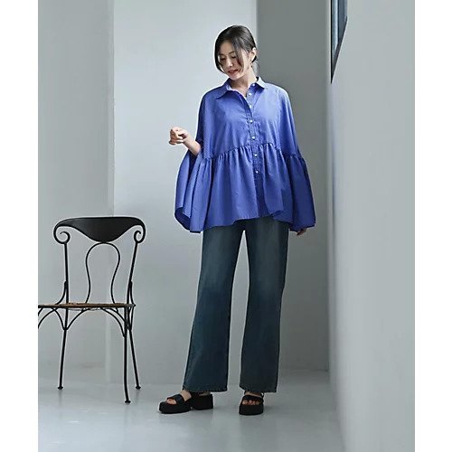 【スタイルデリ/STYLE DELI】の【BLK001】ポンチョ風シャツブラウス 人気、トレンドファッション・服の通販 founy(ファニー) 　ファッション　Fashion　レディースファッション　Fashion for Women　アウター　Coat / Outerwear Collection　ポンチョ・ケープコート　Ponchos & Capes　トップス・カットソー　Cut & Sew Tops　シャツ・ブラウス・オフィスカジュアル　Elegant Blouses & Button-Ups　春　Spring　ギャザー　Gathered, Ruffled　スリット　Slit, Slit Detail　ポンチョ　Poncho, Cape Style　おすすめ　Recommended / Our Picks　夏　Summer　旅行　Travel　other-2|ID: prp329100004960574 ipo3291000000037219144