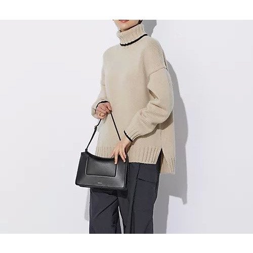 【スローン/SLOANE】のジーロンラムズ カシミヤ ドロップショルダー インテリア・キッズ・メンズ・レディースファッション・服の通販 founy(ファニー) 　ファッション　Fashion　レディースファッション　Fashion for Women　ショルダー　Shoulder, Shoulder Strap　シンプル　Simple, Minimal　タートル　Turtleneck, Turtle Collar　デニム　Denim, Jeans Material　ドロップ　Drop Shoulder, Dropped Style　ビビッド　Vivid, Bright Tone　今季　This Season, Current Season　別注　Limited Edition, Custom Order　【HPS別注】ベージュ×ブラック|ID: prp329100004960586 ipo3291000000037219205