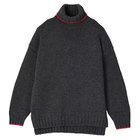 【スローン/SLOANE】のジーロンラムズ カシミヤ ドロップショルダー 【HPS別注】チャコールグレー×レッド|ID: prp329100004960586 ipo3291000000037246805