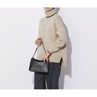 【スローン/SLOANE】のジーロンラムズ カシミヤ ドロップショルダー 【HPS別注】ベージュ×ブラック|ID: prp329100004960586 ipo3291000000037246807