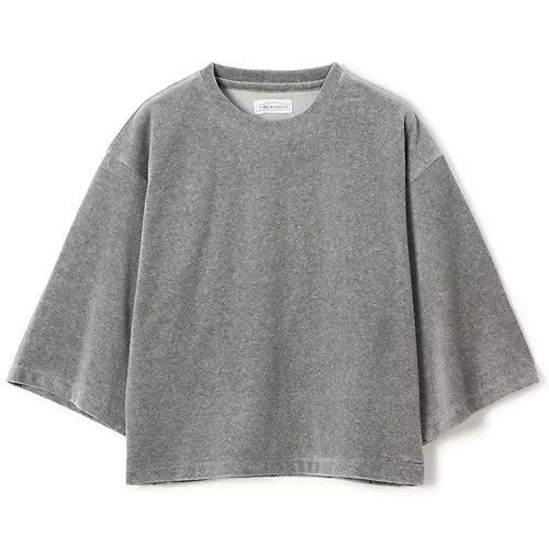 【ザ ニューハウス/THE NEWHOUSE】の【HPS別注】ベロア5分袖Tシャツ インテリア・キッズ・メンズ・レディースファッション・服の通販 founy(ファウニー) https://founy.com/ ファッション Fashion レディースファッション Fashion for Women トップス・カットソー Cut & Sew Tops シャツ・ブラウス・オフィスカジュアル Elegant Blouses & Button-Ups ロングTシャツ・Tシャツ Longline T-Shirts & Tees ベロアトップス Velour Tops / Velvet-Look Items スリーブ Sleeve, Long Sleeve / Short Sleeve ハーフ Half, Half-Length バランス Balance, Style Balance パターン Pattern, Design Print ベロア Velour, Soft Velvet ワンポイント One Point, Statement Accent 別注 Limited Edition, Custom Order 洗える Machine Washable |ID: prp329100004960590 ipo3291000000037246859