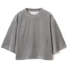【ザ ニューハウス/THE NEWHOUSE】の【HPS別注】ベロア5分袖Tシャツ グレー|ID: prp329100004960590 ipo3291000000037246861