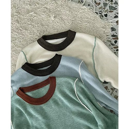 【マージュール/marjour】のMULTI COLOR RIB KNIT 人気、トレンドファッション・服の通販 founy(ファニー) 　ファッション　Fashion　レディースファッション　Fashion for Women　トップス・カットソー　Cut & Sew Tops　ニット　Knit Tops & Sweaters　おすすめ　Recommended / Our Picks　インナー　Innerwear　カーディガン　Cardigan, Knitwear　ジャケット　Jacket, Outerwear　ストレッチ　Stretch, Stretchy Fabric　フィット　Fit, Slim Fit　リブニット　Rib Knit, Ribbed Knit　旅行　Travel　other-3|ID: prp329100004960592 ipo3291000000037219241