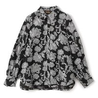 【ペールジュート/Pale Jute】のFlower jacquard shirt 大人の最旬トレンドファッション＆コーディネート founy(ファウニー) ファッション Fashion レディースファッション Fashion for Women トップス・カットソー Cut & Sew Tops シャツ・ブラウス・オフィスカジュアル Elegant Blouses & Button-Ups カットジャガード Cut Jacquard カフス Cuff Design クラシカル Classical, Vintage-Inspired コンパクト Compact, Small Size シルバー Silver, Metallic Silver セットアップ Set-Up, Coordinated Outfit ロング Long, Long-Length |ID:prp329100004960598