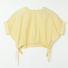 【ニコルソンアンド ニコルソン/nicholson&nicholson】のコットンシルクギャザーブラウス 人気、トレンドファッション・服の通販 founy(ファニー) ファッション Fashion レディースファッション Fashion for Women トップス・カットソー Cut & Sew Tops シャツ・ブラウス・オフィスカジュアル Elegant Blouses & Button-Ups イエロー Yellow カフス Cuff Design ギャザー Gathered, Ruffled 洗える Machine Washable |ID:prp329100004960600