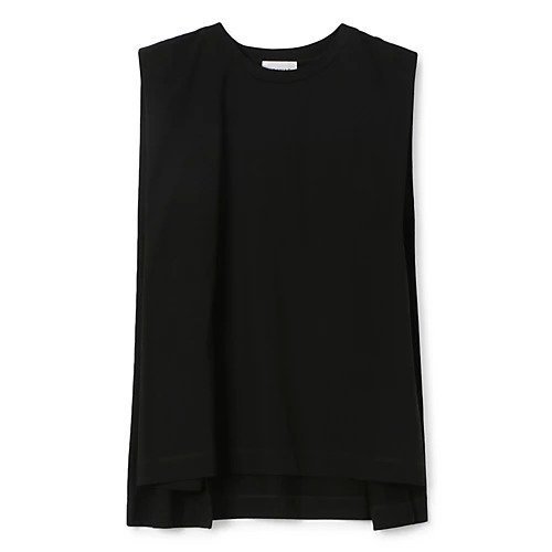 【アダワス/ADAWAS】のフレアシルエットノースリーブ インテリア・キッズ・メンズ・レディースファッション・服の通販 founy(ファニー) 　ファッション　Fashion　レディースファッション　Fashion for Women　トップス・カットソー　Cut & Sew Tops　キャミソール&ノースリーブ　Camisoles & Sleeveless Tops　ショルダー　Shoulder, Shoulder Strap　シルク　Silk, 100% Silk　スクエア　Square, Square Shape　フレア　Flare, Flared　夏　Summer　洗える　Machine Washable　ブラック|ID: prp329100004960606 ipo3291000000037219313