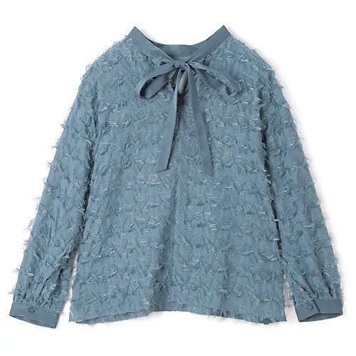 【マルティニーク/martinique】のつっきりジャガードブラウス(セットアップ可) 人気、トレンドファッション・服の通販 founy(ファニー) 　ファッション　Fashion　レディースファッション　Fashion for Women　トップス・カットソー　Cut & Sew Tops　シャツ・ブラウス・オフィスカジュアル　Elegant Blouses & Button-Ups　おすすめ　Recommended / Our Picks　スタンド　Stand Collar, Upright Stand　セットアップ　Set-Up, Coordinated Outfit　リボン　Ribbon, Bow　other-2|ID: prp329100004960609 ipo3291000000037219328