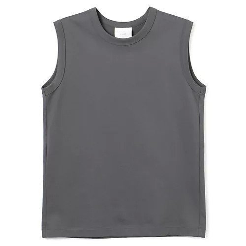 【チノ/CINOH】のREFINA SLEEVELESS T-SHIRT インテリア・キッズ・メンズ・レディースファッション・服の通販 founy(ファニー) 　ファッション　Fashion　レディースファッション　Fashion for Women　トップス・カットソー　Cut & Sew Tops　シャツ・ブラウス・オフィスカジュアル　Elegant Blouses & Button-Ups　ロングTシャツ・Tシャツ　Longline T-Shirts & Tees　2024年　2024　2024春夏・S/S　Spring/Summer 2024 SS24　アイレット　Eyelet Lace　スリーブ　Sleeve, Long Sleeve / Short Sleeve　定番　Standard, Basic Item　洗える　Machine Washable　GRAY|ID: prp329100004960610 ipo3291000000037219335