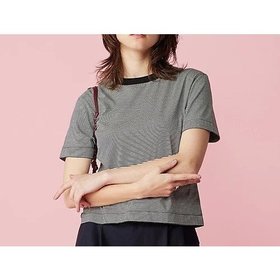 【スローン/SLOANE】 60/2コットン天竺 マイクロボーダーTシャツ人気、トレンドファッション・服の通販 founy(ファニー) ファッション Fashion レディースファッション Fashion for Women トップス・カットソー Cut & Sew Tops シャツ・ブラウス・オフィスカジュアル Elegant Blouses & Button-Ups ロングTシャツ・Tシャツ Longline T-Shirts & Tees シルケット Silket, Silky Cotton ボーダー Border, Stripe モノトーン Monotone, Black and White |ID:prp329100004960627