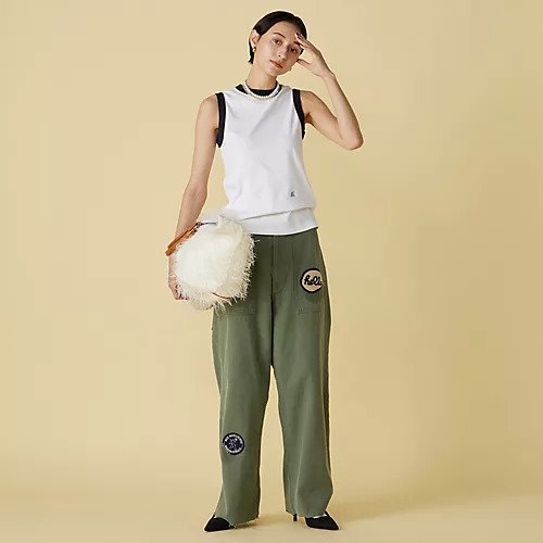 【マディソンブルー/MADISONBLUE】のBI-COLOR TRIM CREW NECK TANK 人気、トレンドファッション・服の通販 founy(ファニー) 　ファッション　Fashion　レディースファッション　Fashion for Women　ノースリーブ　Sleeveless, No-Sleeve　洗える　Machine Washable　other-3|ID: prp329100004960641 ipo3291000000037219481