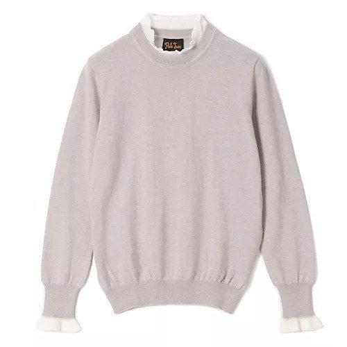 【ペールジュート/Pale Jute】のWhite frill knit P/O インテリア・キッズ・メンズ・レディースファッション・服の通販 founy(ファウニー) https://founy.com/ ファッション Fashion レディースファッション Fashion for Women トップス・カットソー Cut & Sew Tops ニット Knit Tops & Sweaters フリル Frill, Ruffle ボトム Bottoms, Lower Wear 洗える Machine Washable |ID: prp329100004960651 ipo3291000000037219552