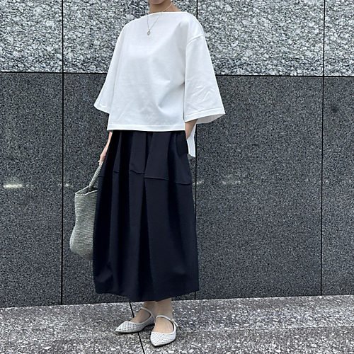 【マッキントッシュ/MACKINTOSH】のボートネックカットソー 人気、トレンドファッション・服の通販 founy(ファニー) 　ファッション　Fashion　レディースファッション　Fashion for Women　トップス・カットソー　Cut & Sew Tops　カットソー・ベーシックTシャツ　Cut-and-Sewn Tops / Stretch Tees & Basics　カットソー　Cut and Sewn Top　スリット　Slit, Slit Detail　スリーブ　Sleeve, Long Sleeve / Short Sleeve　フォルム　Silhouette, Form　ワイド　Wide, Wide Fit　夏　Summer　春　Spring　S/S・春夏　SS, Spring/Summer, Warm Season　洗える　Machine Washable　other-2|ID: prp329100004960653 ipo3291000000037219576