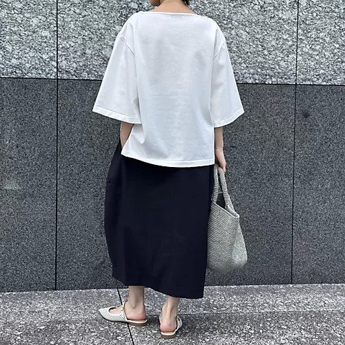 【マッキントッシュ/MACKINTOSH】のボートネックカットソー 人気、トレンドファッション・服の通販 founy(ファニー) 　ファッション　Fashion　レディースファッション　Fashion for Women　トップス・カットソー　Cut & Sew Tops　カットソー・ベーシックTシャツ　Cut-and-Sewn Tops / Stretch Tees & Basics　カットソー　Cut and Sewn Top　スリット　Slit, Slit Detail　スリーブ　Sleeve, Long Sleeve / Short Sleeve　フォルム　Silhouette, Form　ワイド　Wide, Wide Fit　夏　Summer　春　Spring　S/S・春夏　SS, Spring/Summer, Warm Season　洗える　Machine Washable　other-3|ID: prp329100004960653 ipo3291000000037219577