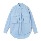 【エクラ/eclat】の【徳原文子さん別注】ロングテイルシャツ サックス|ID: prp329100004960662 ipo3291000000037219637