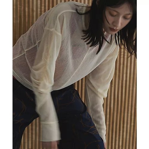 【マージュール/marjour】のMELANGE SHEER TOPS 人気、トレンドファッション・服の通販 founy(ファニー) 　ファッション　Fashion　レディースファッション　Fashion for Women　トップス・カットソー　Cut & Sew Tops　おすすめ　Recommended / Our Picks　インナー　Innerwear　シアー　Sheer, See-Through　ストレッチ　Stretch, Stretchy Fabric　ビスチェ　Bustier, Corset Top　エレガント 上品　Elegant　other-3|ID: prp329100004960679 ipo3291000000037219717