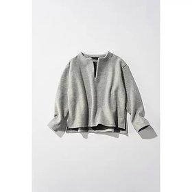 【アワーホーム/OURHOME】の【洗える】ウール混素材のキーネックプルオーバー 人気、トレンドファッション・服の通販 founy(ファニー) ファッション Fashion レディースファッション Fashion for Women トップス・カットソー Cut & Sew Tops カジュアルプルオーバー・ニットトップス Pullovers & Knit Tops / Casual Pullovers お家時間・ステイホーム Stay Home / At Home インナー Innerwear ショルダー Shoulder, Shoulder Strap スリット Slit, Slit Detail デニム Denim, Jeans Material ドロップ Drop Shoulder, Dropped Style バランス Balance, Style Balance 別注 Limited Edition, Custom Order 洗える Machine Washable |ID:prp329100004960682