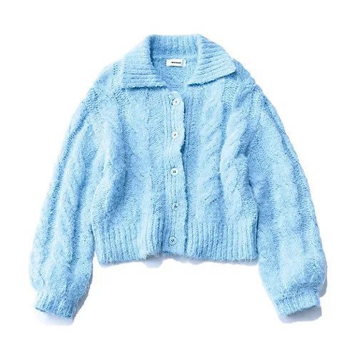 【ミースロエ/MIESROHE】のモヘアケーブルカーディガン インテリア・キッズ・メンズ・レディースファッション・服の通販 founy(ファウニー) https://founy.com/ ファッション Fashion レディースファッション Fashion for Women トップス・カットソー Cut & Sew Tops カーディガン・羽織り Layered Style Cardigans クラシック Classic, Timeless Style リラックス Relax, Relaxed Fit |ID: prp329100004960683 ipo3291000000037219726