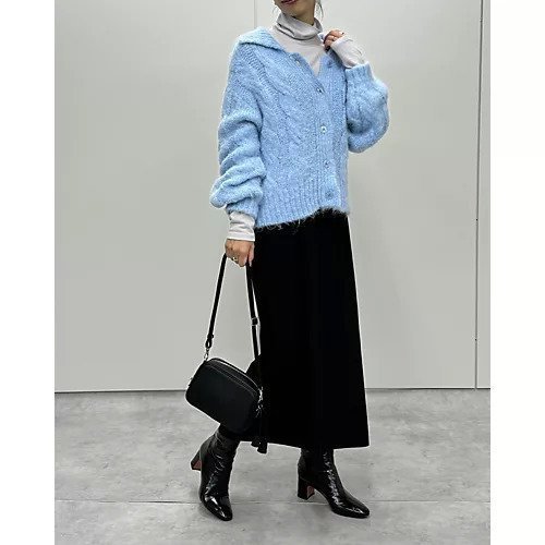 【ミースロエ/MIESROHE】のモヘアケーブルカーディガン 人気、トレンドファッション・服の通販 founy(ファニー) 　ファッション　Fashion　レディースファッション　Fashion for Women　トップス・カットソー　Cut & Sew Tops　カーディガン・羽織り　Layered Style Cardigans　クラシック　Classic, Timeless Style　リラックス　Relax, Relaxed Fit　other-3|ID: prp329100004960683 ipo3291000000037219729